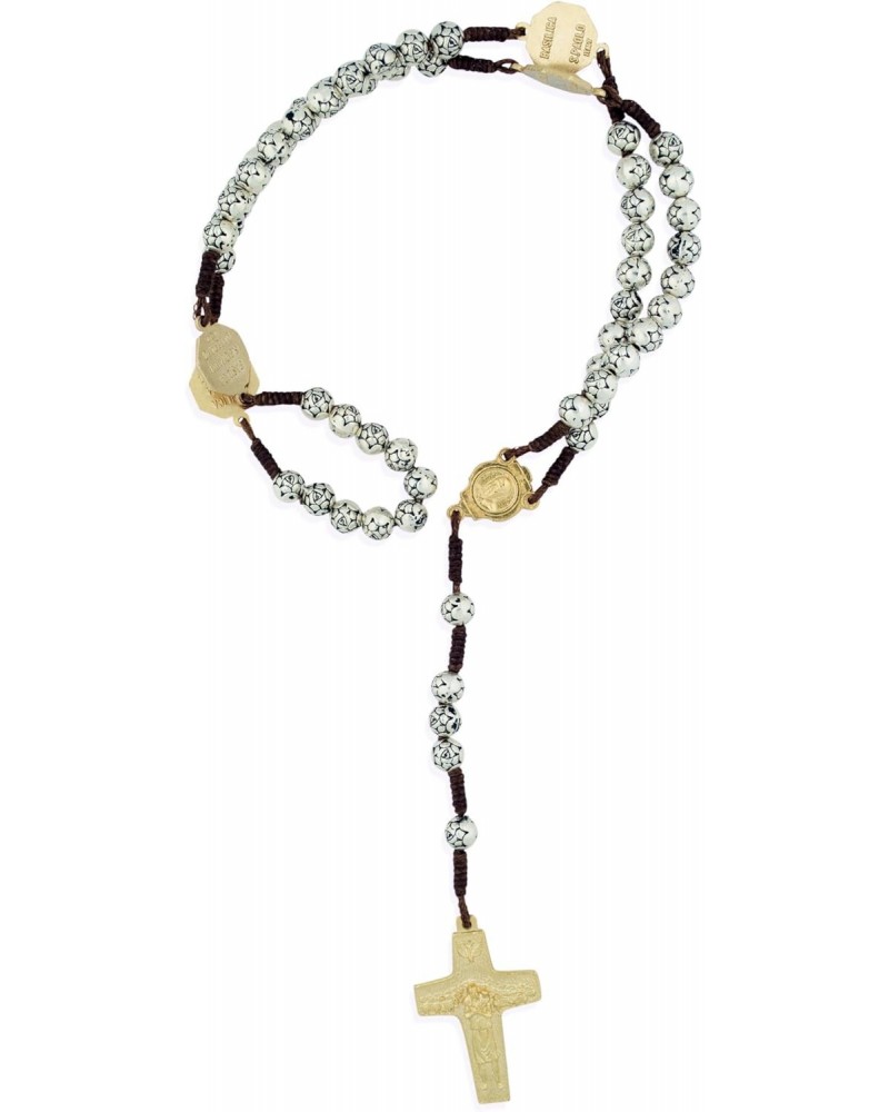 Pope Francis Four Basilicas Rosary with Rosette Beads and Gold-Tone Accents $10.91 Necklaces