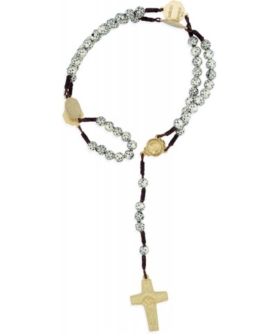 Pope Francis Four Basilicas Rosary with Rosette Beads and Gold-Tone Accents $10.91 Necklaces