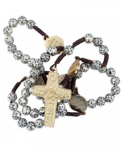 Pope Francis Four Basilicas Rosary with Rosette Beads and Gold-Tone Accents $10.91 Necklaces