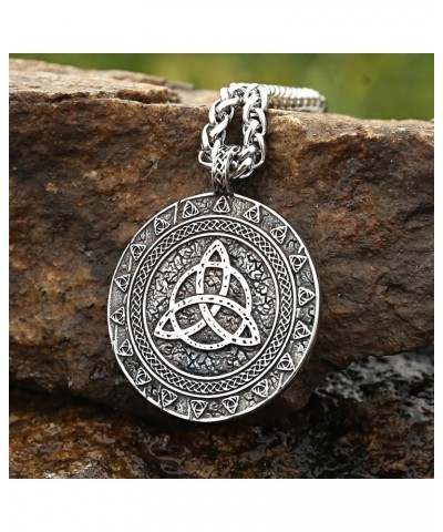 Norse Goddess Freya Pendant Necklace Stainless Steel Viking Jewelry for Men Women $12.18 Necklaces