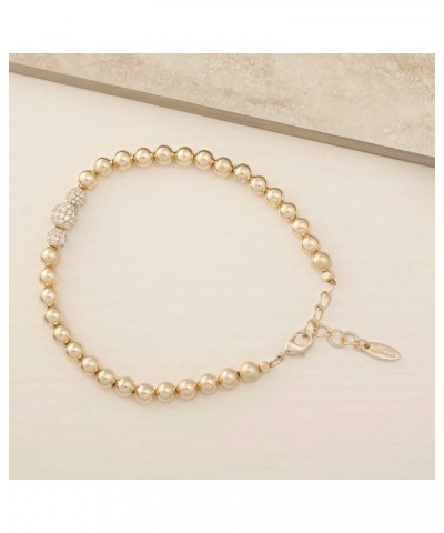 Ankle Bracelets for Women. Anklet. 18K Gold Plated Crystal Ball Anklet. Anklets for Women, Jewelry $19.35 Anklets