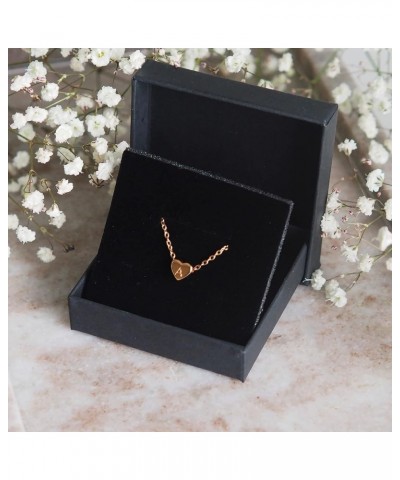 Initial Necklaces for Women Heart Pendant, Dainty Necklace for Women 18k Gold Plated - Personalized Gold Choker Necklaces for...