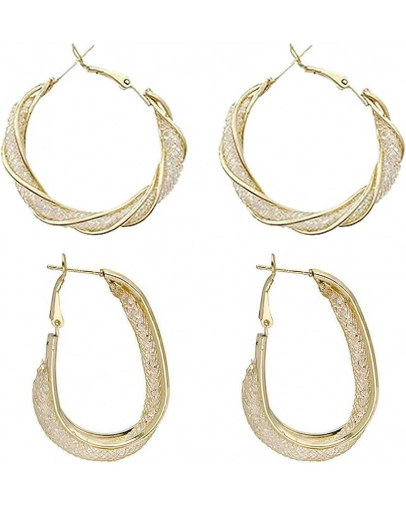 2 Pairs Lymphatic Drainage Slimming Hoop Earrings, Flysmus Halolux Lymphvity Magnetotherapy Germanium Earrings, Lymphatic Act...