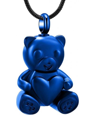 Urn Necklaces for Ashes Teddy Bear Cremation Jewelry for Women Gilrs Keepsake Memorial Necklace for Human Pet Ashes Pendant B...