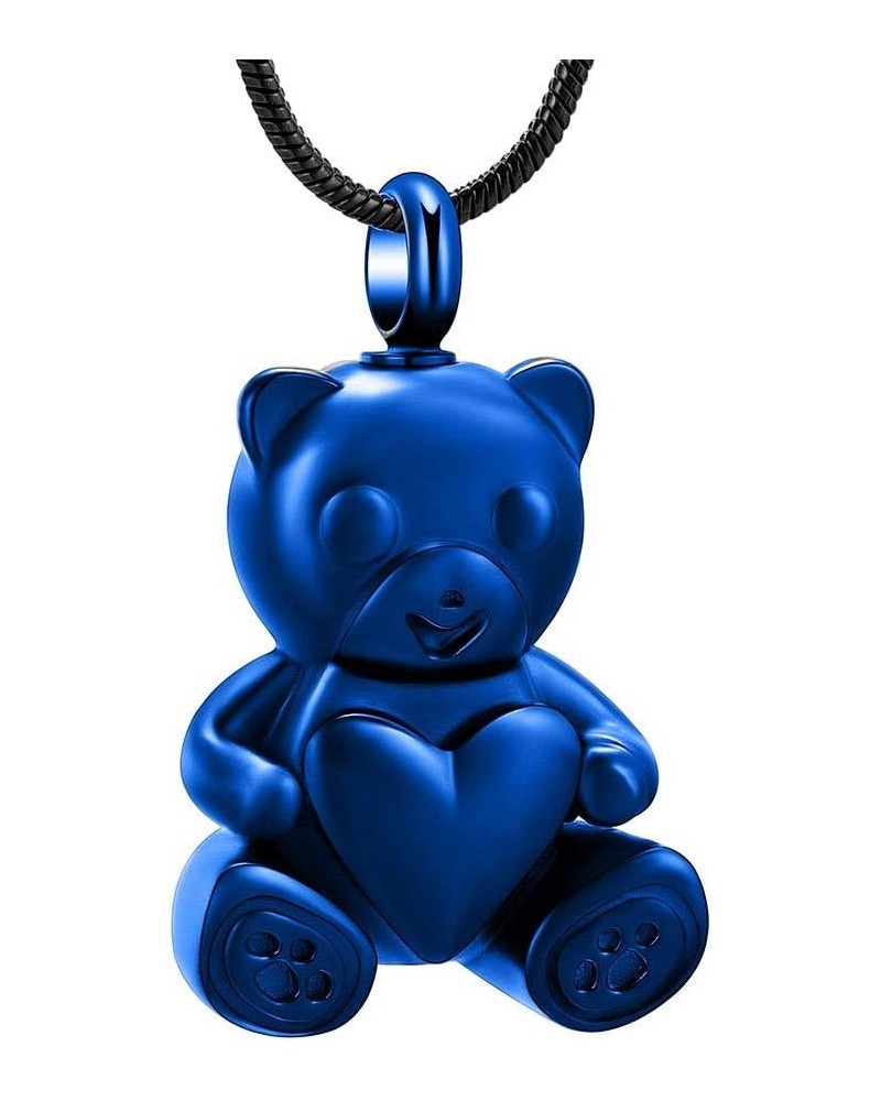 Urn Necklaces for Ashes Teddy Bear Cremation Jewelry for Women Gilrs Keepsake Memorial Necklace for Human Pet Ashes Pendant B...