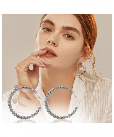 4 PCS Set Rings Earrings Necklace Bracelet for Women Water Drop Fashion Simple Design Four-piece Jewelry Sets Z05 Silver One ...