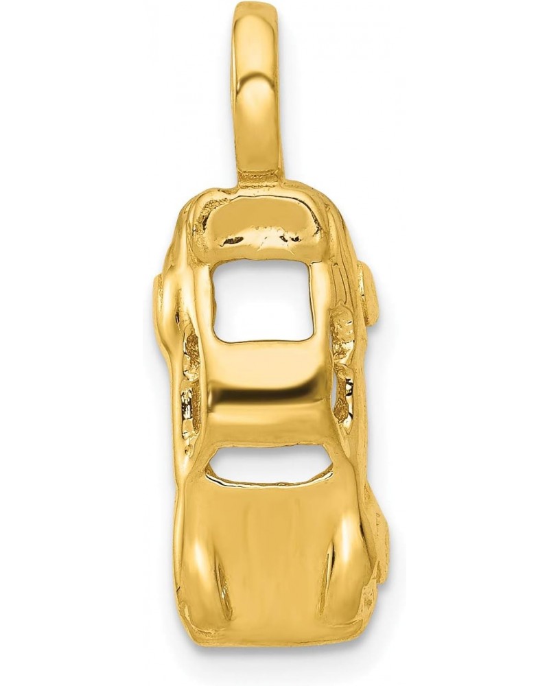 Solid 14k Yellow Gold 3D Sports Car Charm - 20mm $84.74 Bracelets