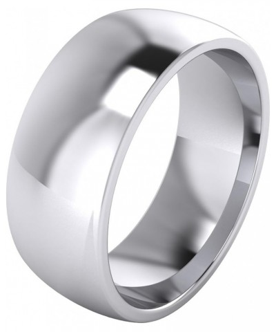 2/3/4/5/6/8/9mm Heavy Sterling Silver Comfort Fit Polished Womens Wedding Ring Plain Band 8 Millimeters $16.38 Others