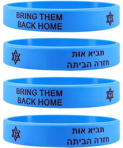 Jewish Hebrew Scripture Prayer Bracelet for Men Women,Star of David Silicone Wristband Bring Them Back Home Messianic Yeshua ...