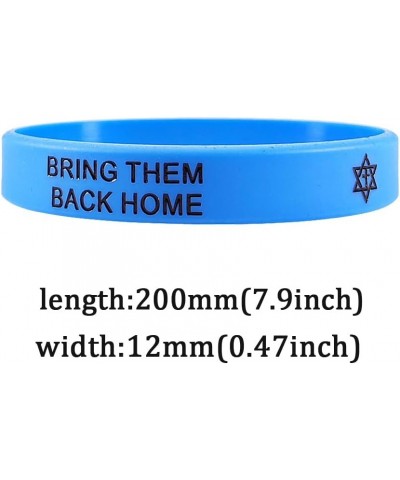 Jewish Hebrew Scripture Prayer Bracelet for Men Women,Star of David Silicone Wristband Bring Them Back Home Messianic Yeshua ...