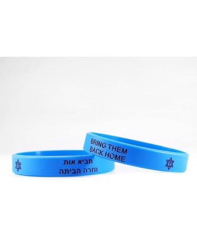 Jewish Hebrew Scripture Prayer Bracelet for Men Women,Star of David Silicone Wristband Bring Them Back Home Messianic Yeshua ...