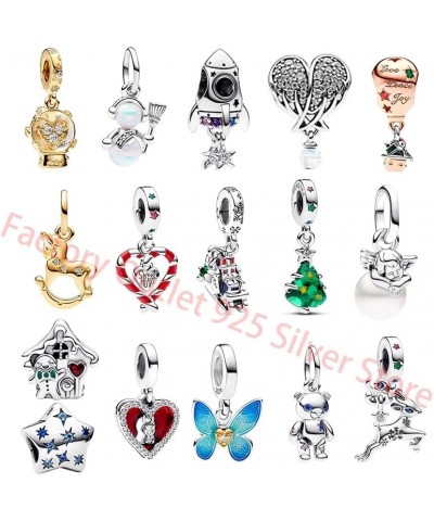 Authentic 925 Sterling Silver Pendant Christmas Charm Suitable for Bracelet Women Birthday Gift TP116 $11.00 Bracelets