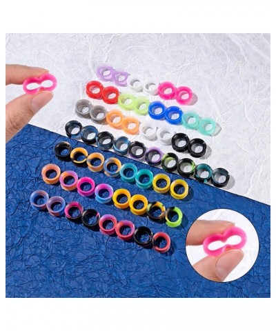 24pcs-100pcs Colorful Silicone Ear Gauges Double Flared Ear Tunnels Set Stretchers Expander Ear Piercing Jewelry 56pcs, gauge...