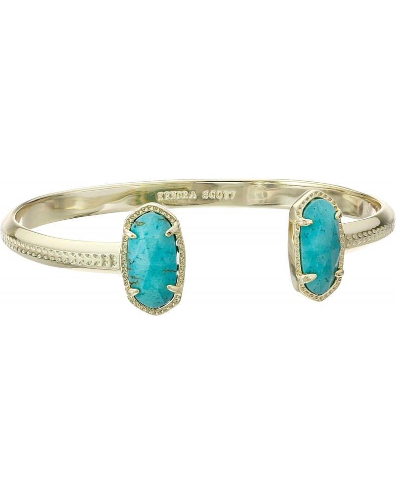 Elton Bracelet Gold Turquoise One Size $26.00 Bracelets