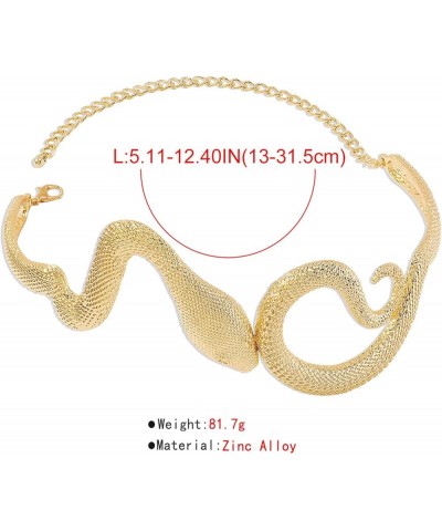 Snake Necklace for Women Gold Silver Snake Choker Necklace Snake Shape Collar Animal Necklace Bendable Necklace Reputation St...