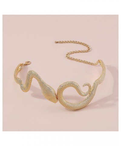 Snake Necklace for Women Gold Silver Snake Choker Necklace Snake Shape Collar Animal Necklace Bendable Necklace Reputation St...