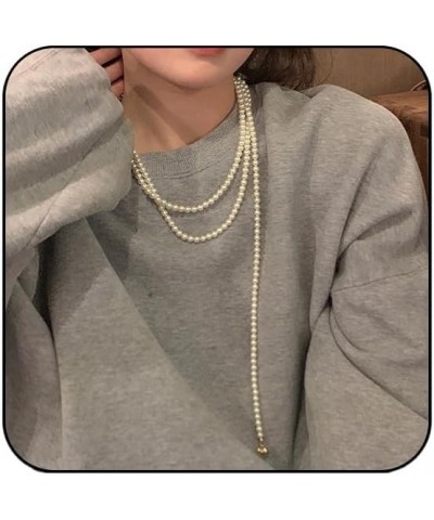 Pearl Choker Necklace Vintage White Faux Pearl DIY Velvet Tassel Necklace Bow Pearl Necklace White pearl $7.50 Necklaces