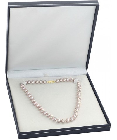 14K Gold 8-9mm AAA Quality Pink Freshwater Cultured Pearl Necklace for Women in 16" Choker Length 24.0 Inches Yellow Gold $84...