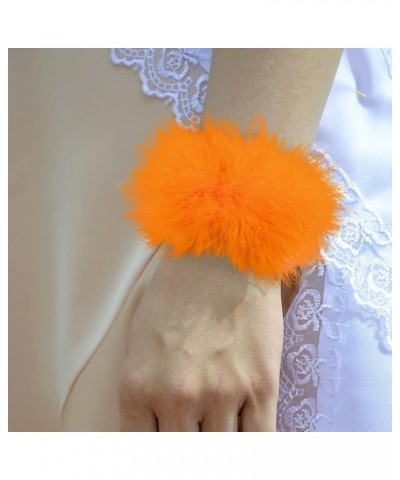 Feather Cuffs - Feather Cuffs for Wrist, Feather Wrist Cuffs for Women, Soft Feather Slap Bracelet Cuffs for Party and Hallow...