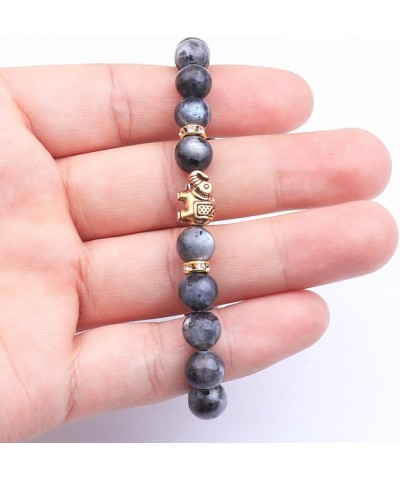 Lover Couple Bracelet Yoga Balancing Reiki Healing with Elephant for Christmas Thanksgiving black flash $7.79 Bracelets