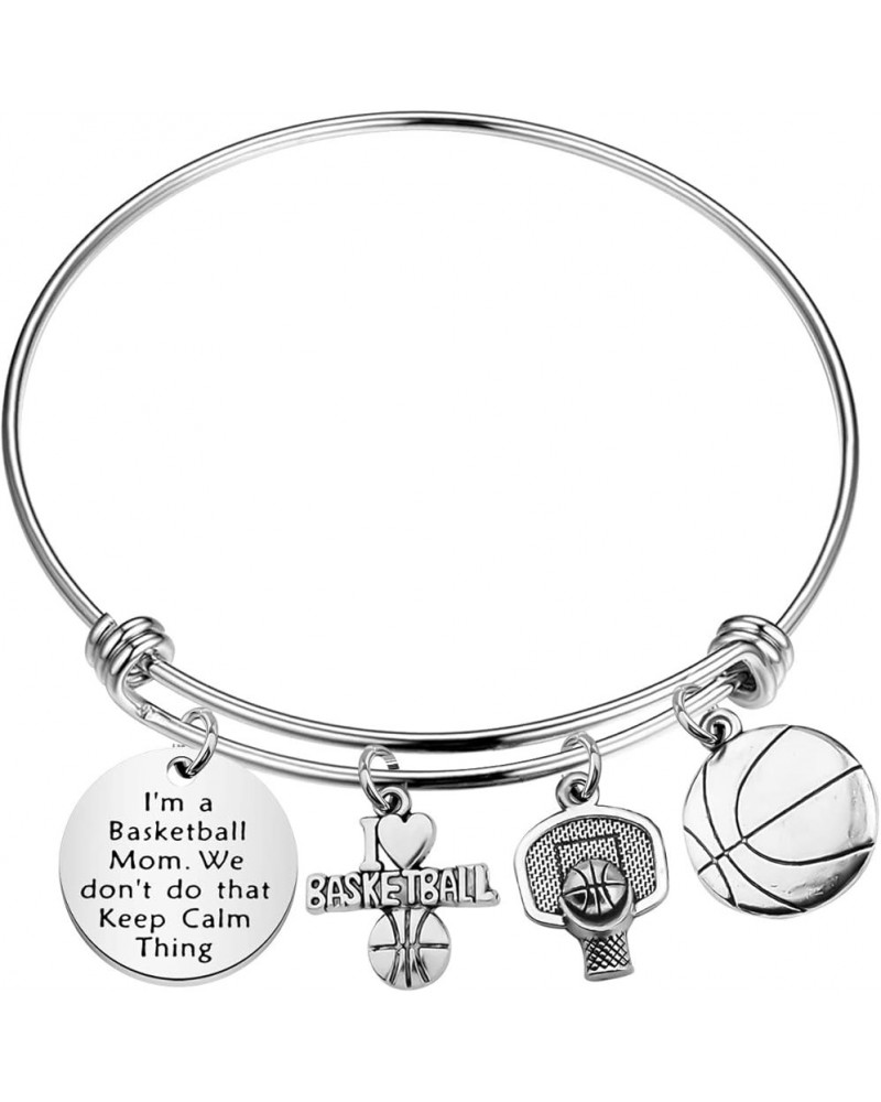 Basketball Mom Gift Basketball Bracelet for Mom Basketball Jewelry for Basketball Player Mom Thank You Gift for Basketball Mo...