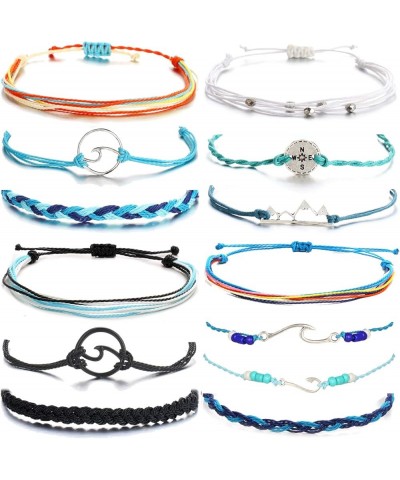 Bracelets for Teen Girls Gift Trendy Stuff String Anklets Bracelet for Women Party Favors for Teens Boho Summer Stuff M:12PCS...