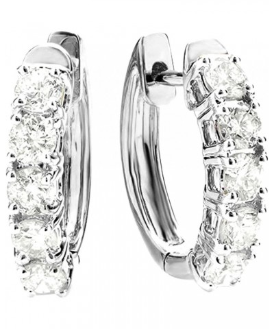 1-6 Carat Classic Diamond Huggies LAB GROWN Diamond Earrings Ultra Premium Collection (D-F Color, VS2-SI1 Clarity) 5.0 Carat ...