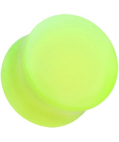 Glow in The Dark Basic Acrylic Double Flared Ear Gauge Plug 5/8" (16mm), Green $10.79 Body Jewelry