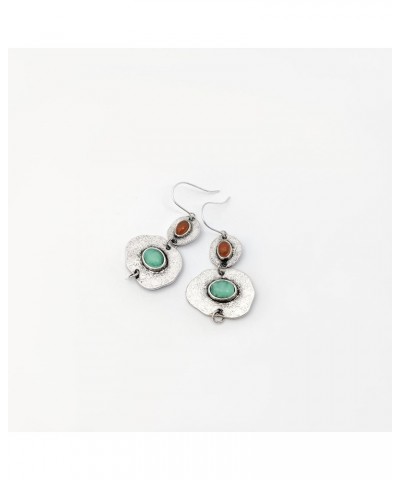 Stone Boho Earrings Silver Drop Dangle Earrings for Women $14.08 Earrings