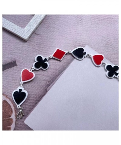 Creative Playing Cards Pattern Drop Earring Acrylic Hearts Poker Spade Earring for Women Girls Gambling Casino Funny Jewelry ...