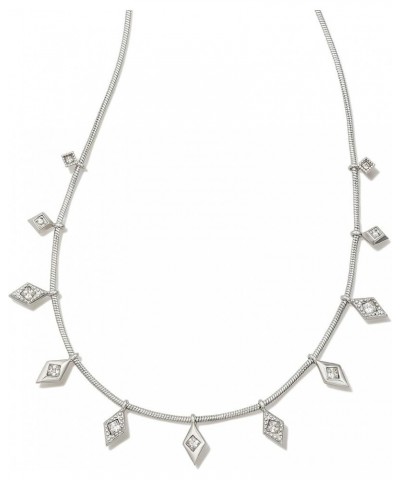 Kinsley Strand Necklace One Size Silver White Cz $23.27 Necklaces