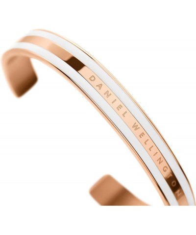 Classic Enamel Bracelet Rose Gold/Satin White Medium $34.10 Bracelets