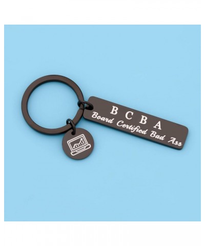 Behavior Analyst Gift BCBA Gift ABA Gift Board Certified Bad Ass Keychain Behavior Therapy Gift Black Bcba Keychain $9.73 Pen...