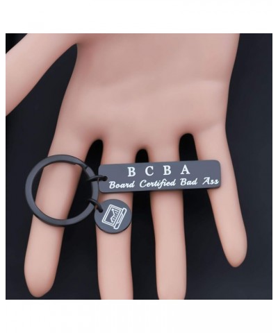 Behavior Analyst Gift BCBA Gift ABA Gift Board Certified Bad Ass Keychain Behavior Therapy Gift Black Bcba Keychain $9.73 Pen...