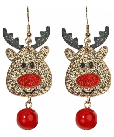 Christmas Theme Earrings Acrylic Cute Santa Claus Gingerbread Reindeer Christmas Stockings Earrings Christmas Jewelry Gift Re...