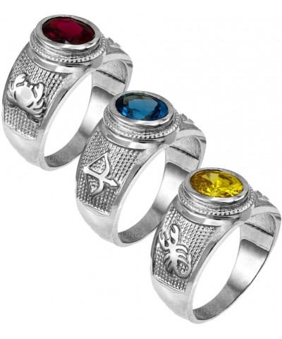 Zodiac Sign Birthstone CZ Ring in Sterling Silver Scorpio $35.74 Rings