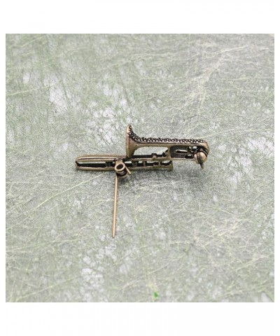 Antique Bronze Musical Instrument Brooch Pin Trombone $8.83 Brooches & Pins