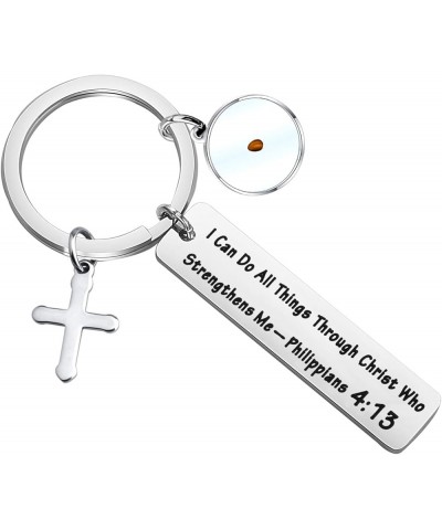 Mustard Seed Faith Keychain I Can Do All Things Through Christ Who Strengthens Me Inspiration Jewelry I Can Do All $8.85 Pend...