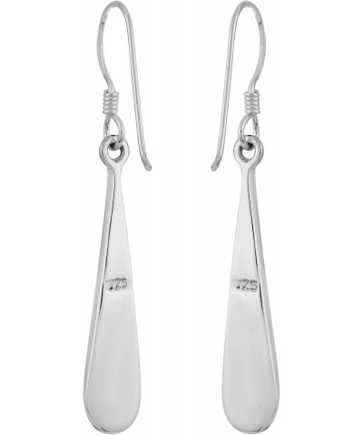 Sophisticated Long Teardrops Abalone Shell .925 Sterling Silver Dangle Earrings $8.61 Earrings