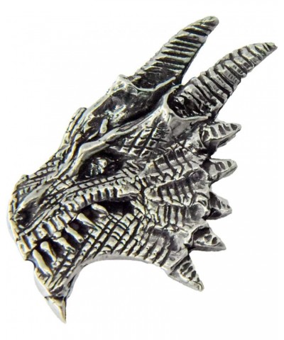 Handcrafted Fantasy Dragon Brooch and Lapel Pins - Face, Flying, Climbing, Walking, Three Headed, Claws, Eggs, Eyes - Pewter,...