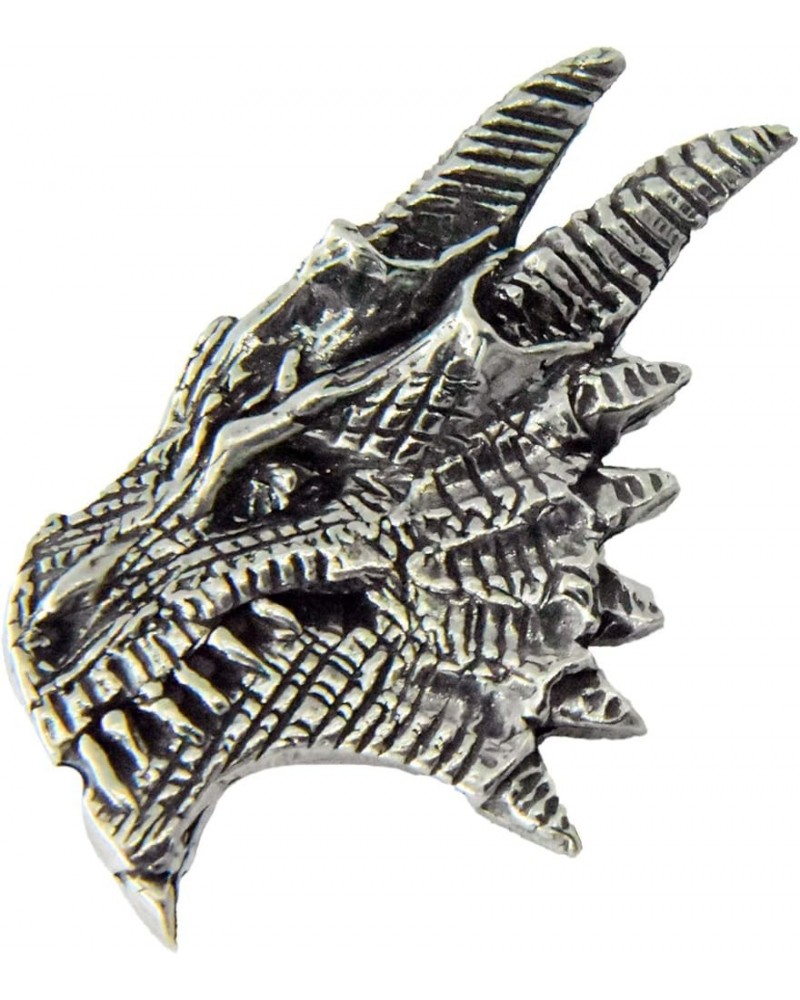 Handcrafted Fantasy Dragon Brooch and Lapel Pins - Face, Flying, Climbing, Walking, Three Headed, Claws, Eggs, Eyes - Pewter,...