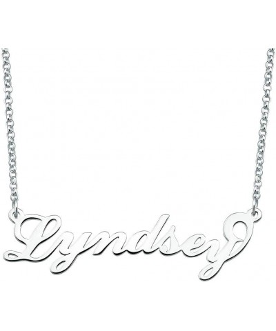 Personalized Name Necklace Initial Necklace Customized Sterling Silver Original Font Pendant Jewelry Same Day Shipping Gift f...