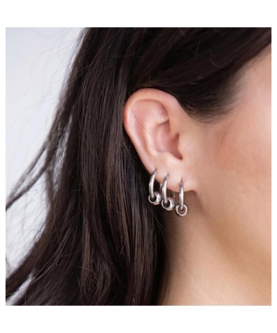 20GA 316L Stainless Steel Faux Captive Bead Hinged Hoop Earrings, Sold as a Pair Blue $8.65 Body Jewelry