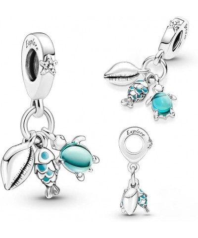 Sea Turtle Charms Fit Bracelets Octopus Starfish 925 Silver Bulldog Dolphin Jellyfish Beads Jewelry SSS-1401 PJT176-10 $9.24 ...