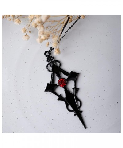 Gothic Cross Necklace, Cross Choker, Cross Necklace for Women, Goth Necklaces, Halloween Christmas New Year Goth Jewelry Gift...