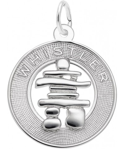 Whistler Inukshuk Charm, Charms for Bracelets and Necklaces White Gold $27.17 Bracelets