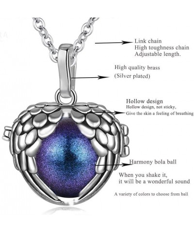 18mm Angel&wings Cage Harmony Ball Musical Pendant Angel Caller Women Necklace For Baby Jewelry Gift Style 28 $10.25 Necklaces