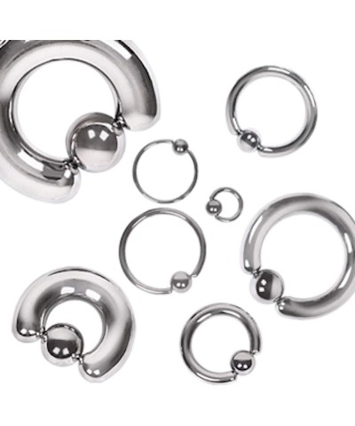 316L Surgical Steel Captive Bead Ring 16GA, Length: 5/16", Ball: 4mm $8.82 Body Jewelry