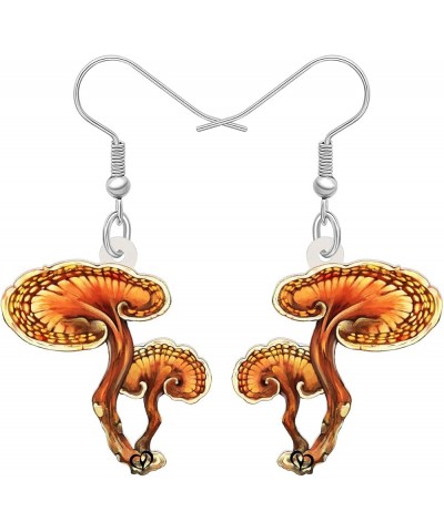 Cute Acrylic Anime Mushroom Earrings Dangle Drop Plants Jewelry for Women Girls Kids Charms Gifts Party Favors Brown A $7.00 ...