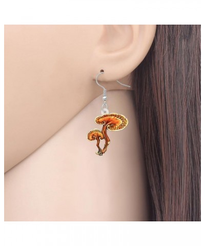 Cute Acrylic Anime Mushroom Earrings Dangle Drop Plants Jewelry for Women Girls Kids Charms Gifts Party Favors Brown A $7.00 ...